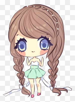 Chibi Girl With Braids - Girl With Braids Animated