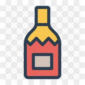 Alcohol Bottle Icon - Glass Bottle