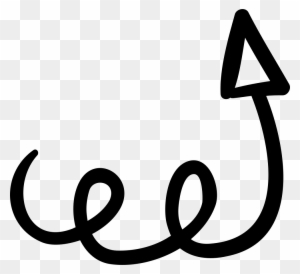 Up Arrow With Scribble Vector - Scribble Arrow - Free Transparent PNG ...