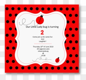 Ladybug Baby Shower Invitations - Ladybug Birthday Invitations Template