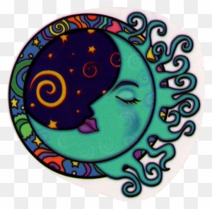 Lunar Curls - Window Sticker - World Peace