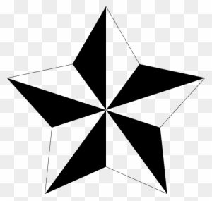 Pentagram, Alternate, Polygon, Star, Black And White - Texas State University Star Logo