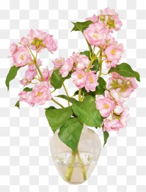 Floral Design Flower Bouquet - 15" Apple Blossoms In Bouquet - Faux - The French Bee