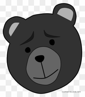 Bear Animal Free Black White Clipart Images Clipartblack - Happy Halloween