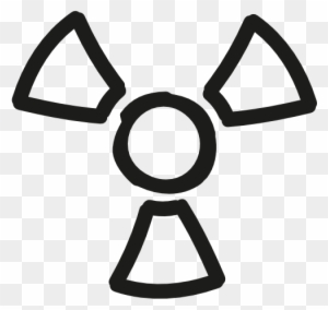 Radiation Symbol Icon - Nuclear Icon