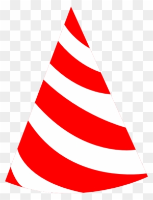 Red And White Party Hat Clip Art At Clker - Red And White Party Hat