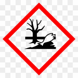 Polution, Environment, Warning, Attention, Ghs, Red - Brady 118917 Label, Ghs Environmental, Paper, 39/sheet