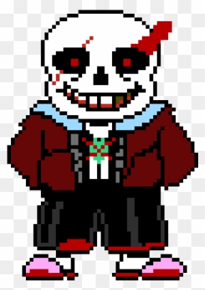 Outertale Sans Sprite - Outertale Sans Pixel Art, HD Png Download -  852x1111(#202258) - PngFind