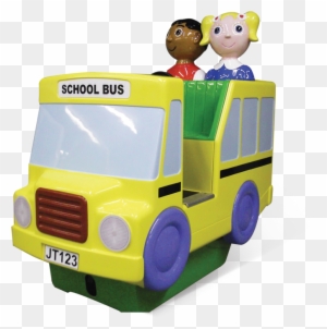 Jolly Town School Bus - Jolly Town Kiddie Ride