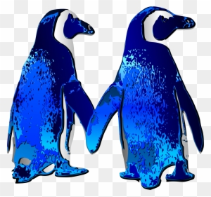 Big Image - Love Penguins Throw Blanket
