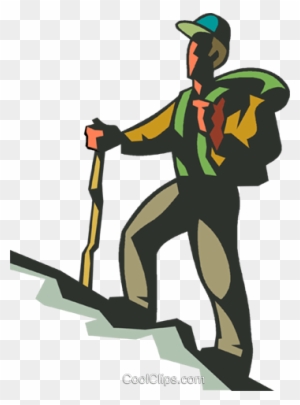 Man Hiking Up Hill Royalty Free Vector Clip Art Illustration - Hiking  Cartoon Png - Free Transparent PNG Clipart Images Download