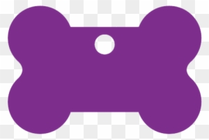 Purple Bone Shaped Pet Tag - Pet Tag