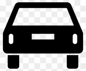 Auto Schwarz Clipart - Car Back Icon Png
