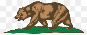 Grizzly Bear Clipart California Bear - New California Republic Flag