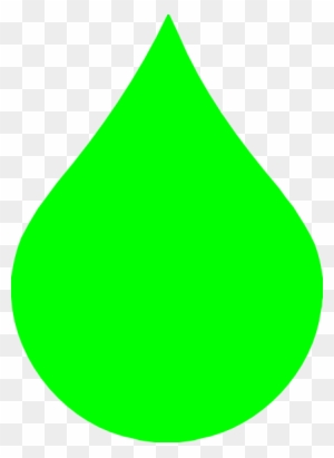 Water Drop Clip Art - Green Water Drop Icon