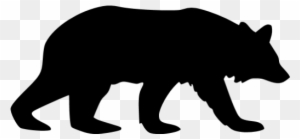 Black Bear 5 Icon - Mountain Lion Silhouette Clip Art