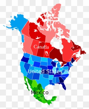 United States Clipart North America - North America Map Easy