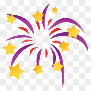 Free Clipart Of A Starry Firework - New Years Eve Icon