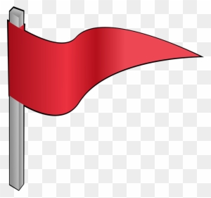 Red, Flag, Pennon, Waving, Pennant - Flag Clipart Transparent Background