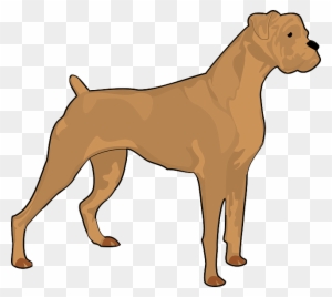 Boxer Dog Silhouette Clip Art Car Pictures - Boxer Dog Clipart Logo