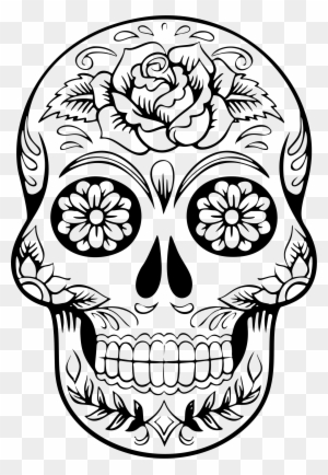 Skull Silhouette Clip Art Tete De Mort Mexicaine Free Transparent Png Clipart Images Download