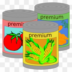Canned Food Clipart Canned Food Clip Art At Clker Vector - Canned Food Clip Art