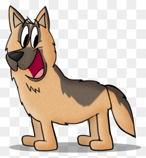 Cartoon German Shepherd - Cartoon Dog German Shepherd