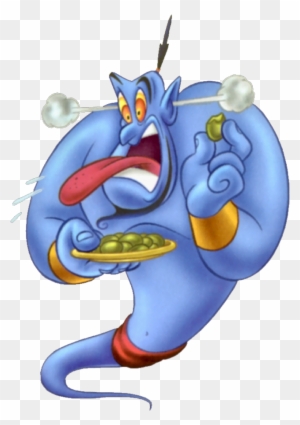 Com Genie Clipart - Aladdin Genie Eating Food