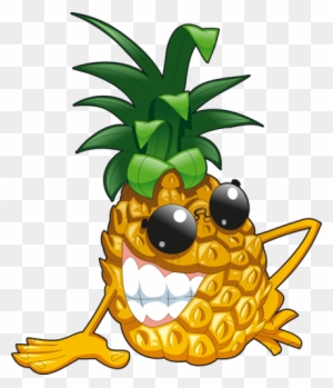 cool Funny Vegetable And Fruits' By Tillhunter - Pineapple Clipart Emoji -  Free Transparent PNG Clipart Images Download