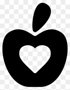 Healthy Food Symbol Of An Apple With A Heart Comments - Symbol Of Healthy Foods
