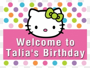 Template Invitation Hello Kitty