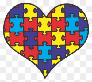 Autism Heart - Puzzle Pieces For Autism Heart