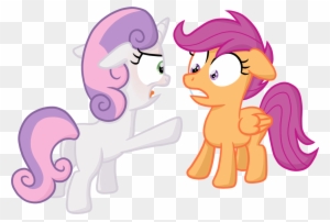 Sweetie Belle Being Angry At Scootaloo - Mlp Sweetie Belle Angry