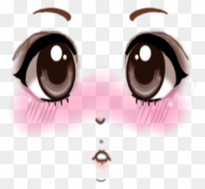 Anime Face Roblox 30 0kb Roblox Free Transparent Png - roblox face codes anime