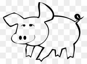 Pig Outline Cliparts Cartoon Pig Free Transparent PNG Clipart 291 2915718 Clipart Outlined Image Of Pig