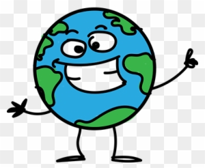 cartoon world globe clipart