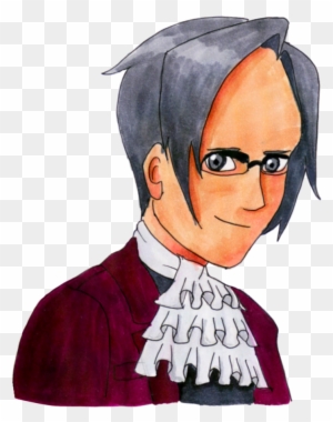 Miles Edgeworth Copic Drawing No - Free Transparent Png Clipart  Images Download