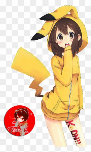 Anime girl store pikachu hoodie
