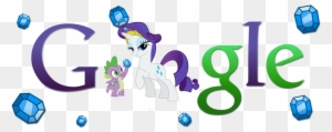 Rarity And Spike Google Logo - Http Www Google Com Intl