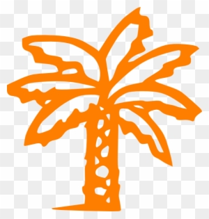 Rec Ultra, Orange Tree - Palm Tree Clip Art Black
