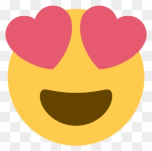 Purple Heart Emoji - Smiling Face With Heart Shaped Eyes