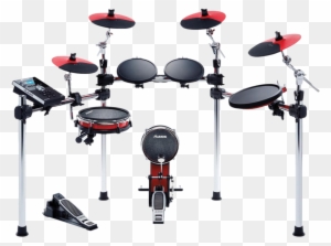 This Nine-piece Electronic Drum Kit Features An Exclusive - Alesis Command X 9-piece Electronic Drum Kit