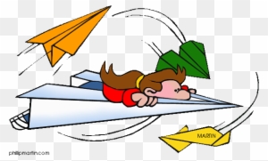 Download Free Printable Clipart And Coloring Pages - Paper Plane Free Clipart