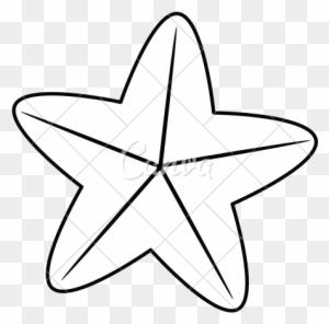 Sea Star Or Starfish Icon Image - Line Art