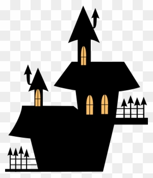 Free Haunted House Halloween Vector Clipart Illustration - Ghost ...