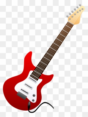 Guitar Pictures Clip Art Awesome Red Electric Guitar - Electric Guitar Oval Ornament
