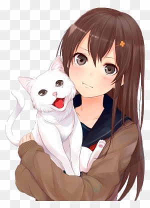 Humana - - Cute Anime Girls With Brown Hair And Brown Eyes