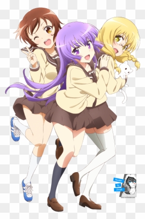Chicas Anime, Render, Colegialas, Cute, Kawaii,cuerpo - Three Leaves Three Colors Anime
