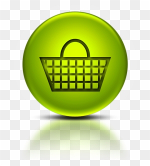 Shop - Shopping Basket Icon Green