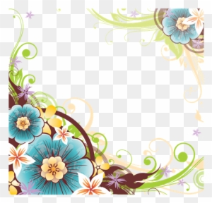 This Site Contains All Information About Vintage Flower - Flower Corner Border Png